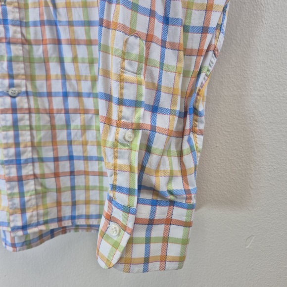 Paul & Shark Yachting Button Down Shirt Men's XL Check Plaid Made in Italy - Picture 6 of 10